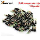 100 шт. Вторичный рынок ID48 ID 48 ретранслятор Стандартный чип чистый OEM автомобильный ретранслятор чип стекло ID 48 разблокированный чип