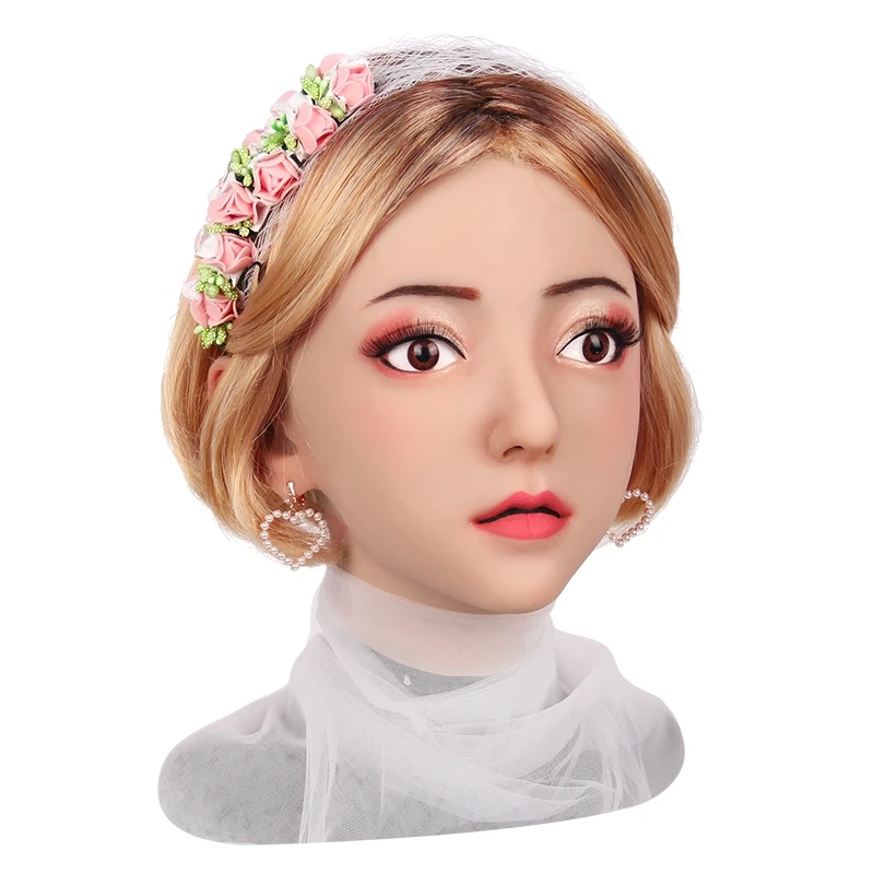 Маска для лица Evila Реалистичная мягкая силиконовая женская маска маскарада