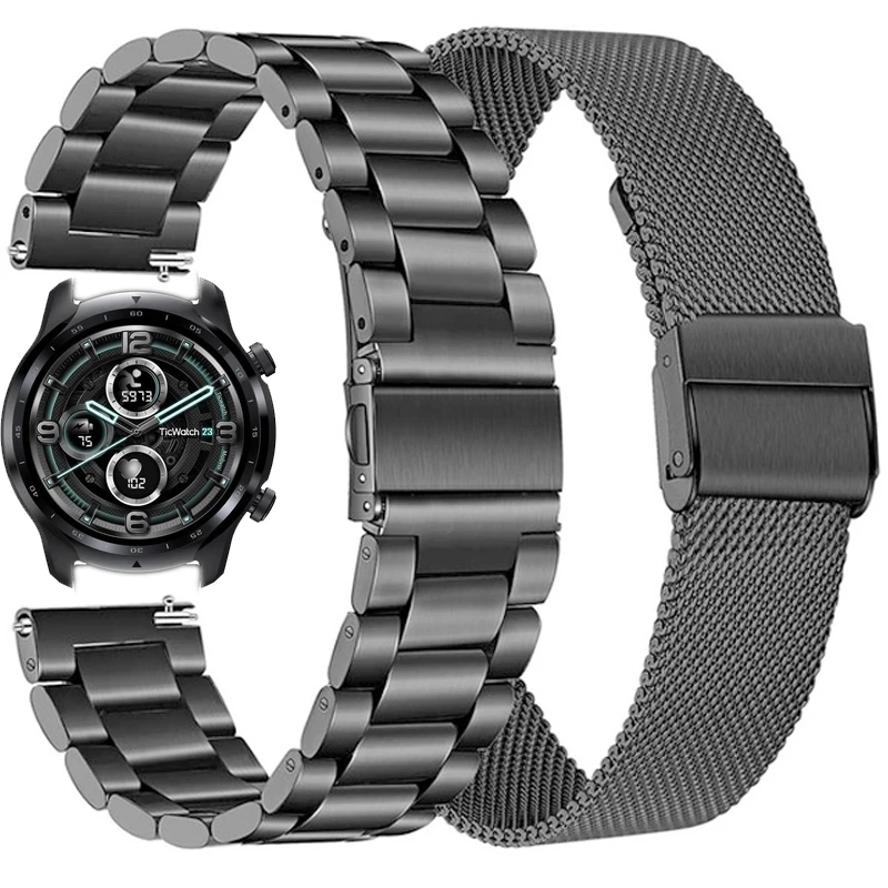 

Stainless Steel Strap For TicWatch Pro 3/3 GPS Smart Watch Band Metal 22MM Bracelet Wrist Straps For TicWatch Pro 2020 Correa