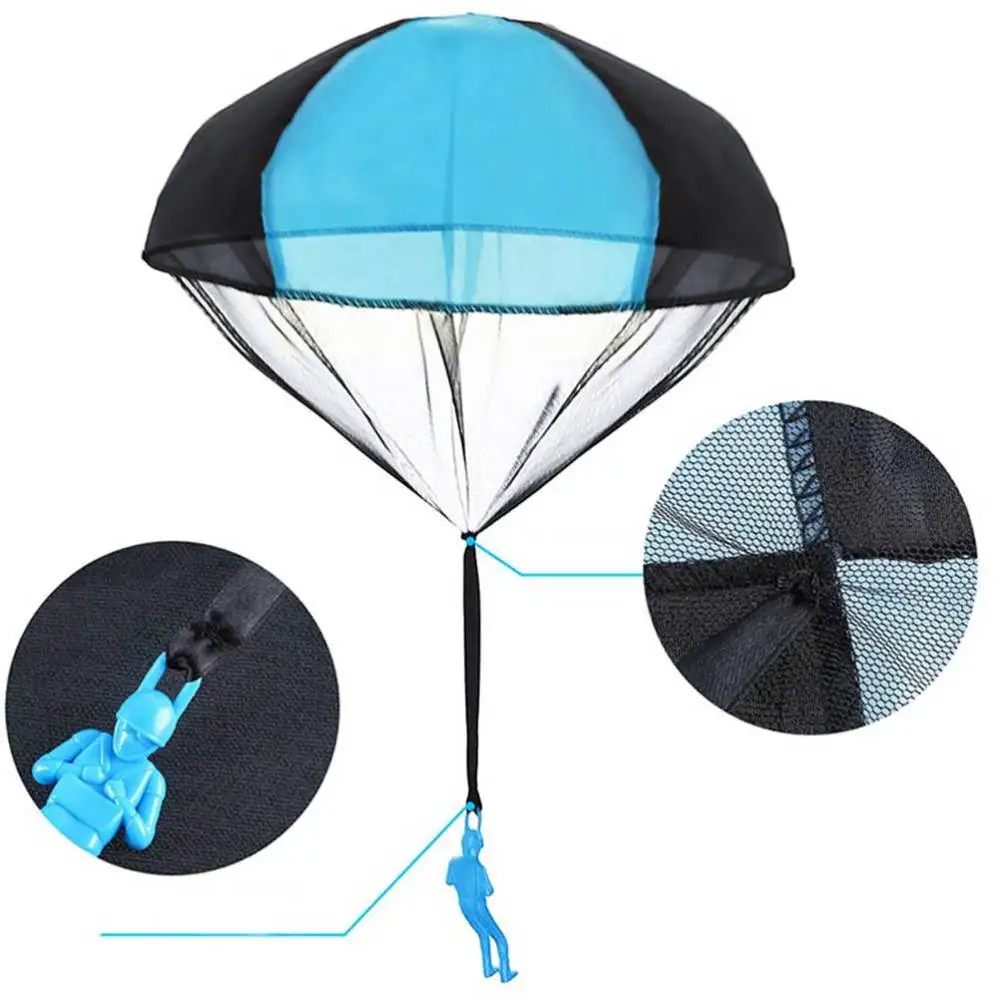 

6Pcs Free Hand Throw Mini Parachute Classic Flying Toys Funny Kids (Random Style and Color)