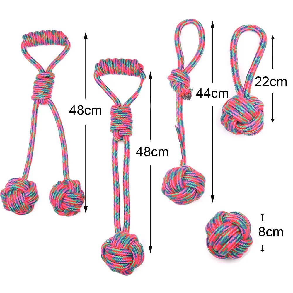 Хлопковая веревка большая собака жевательная игрушка для больших собак
