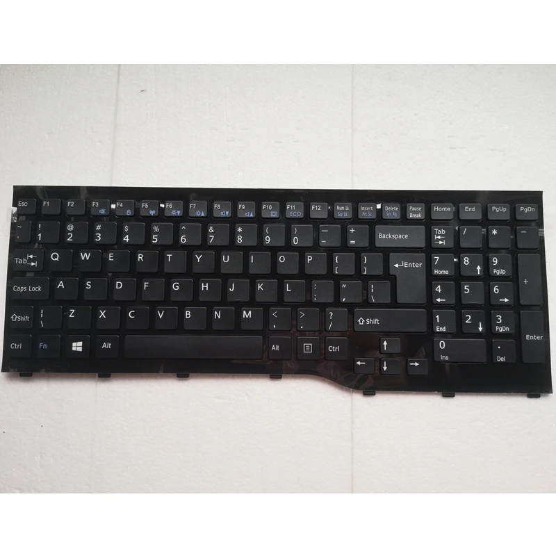 Фото UI для Fujitsu Lifebook AH552 CP581751-01 Клавиатура для ноутбука, новая черная английская раскладка №2