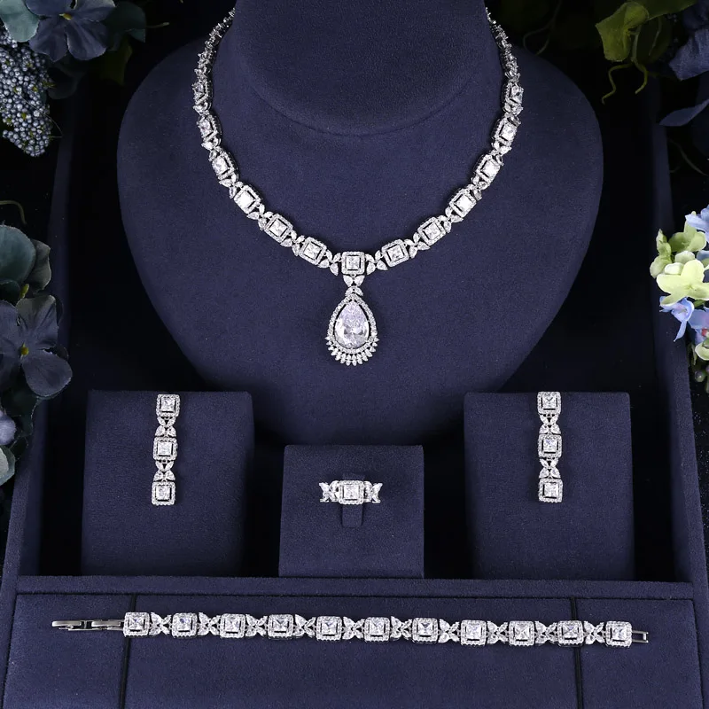 Jankelly Лидер продаж в африканском стиле 4 предмета комплекте Свадебные Ювелирные