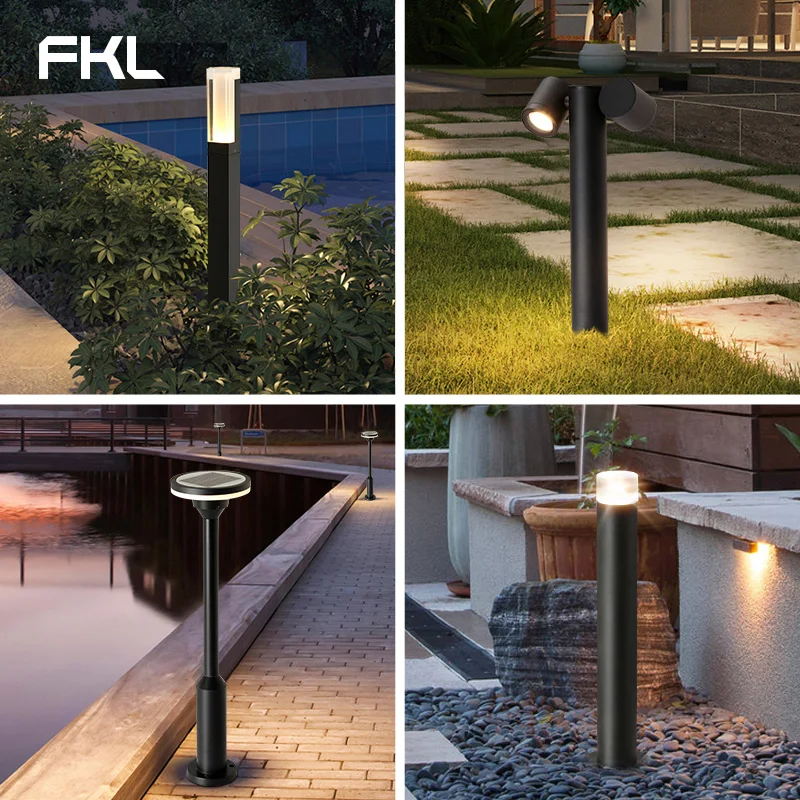 FKL солнечный светильник для газона уличный водонепроницаемый простой