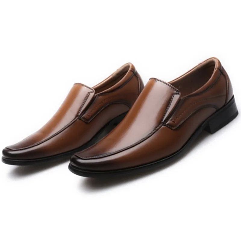 

2020 Classic Business Men's Dress Shoes Fashion Elegant Formal Wedding Shoes Men Slip on Office Oxford Shoes for Men Black Brown