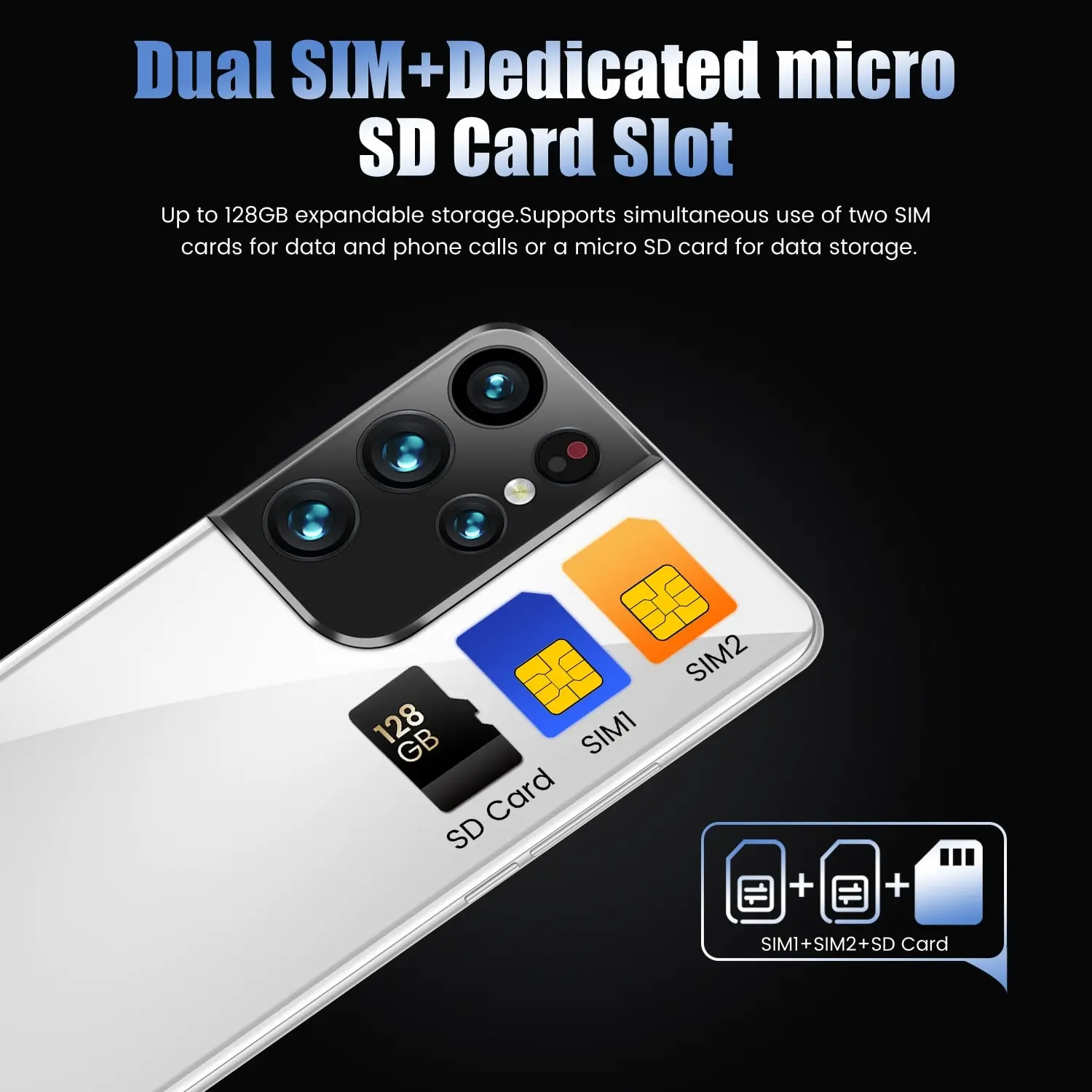 

S28 Pro + 8 + 128gb 10 Core 5g Network 32mp + 64mp Mobile Phones Mtk6889 + 6.1 Inch 1440*3200 6000mah Face Unlock Smartphones