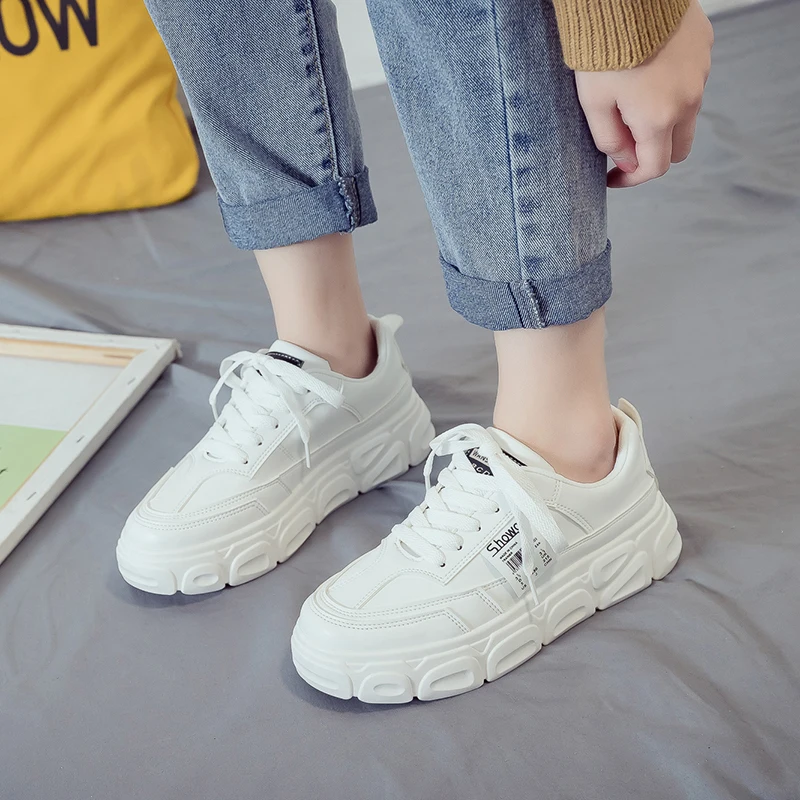 Модная обувь Женские кроссовки Сезон весна осень Классическая однотонная из