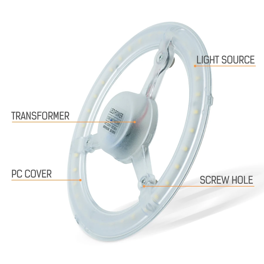 Потолочные лампы Источник 12 Вт 18 24 36 Модуль светильник светодиодный заменить