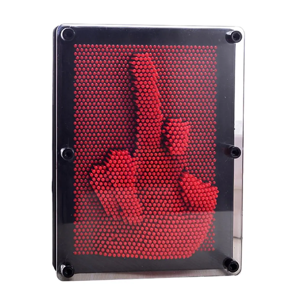 3D в форме копии Pin Art Shoumo красочные иглы ребенок получить лицо ладонь Модель клон