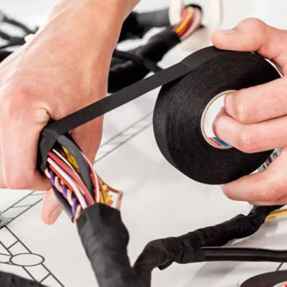 Автомобильная проводка лента фланелевая лента высокотемпературная устойчивая фланелевая лента износостойкая шумоподавление навигационная лента