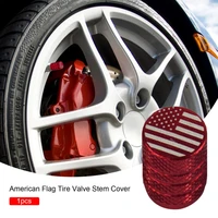 1pcs car motorcycle bicycle automobiles wheel american flag tire valve caps dust cover emblem car accessories