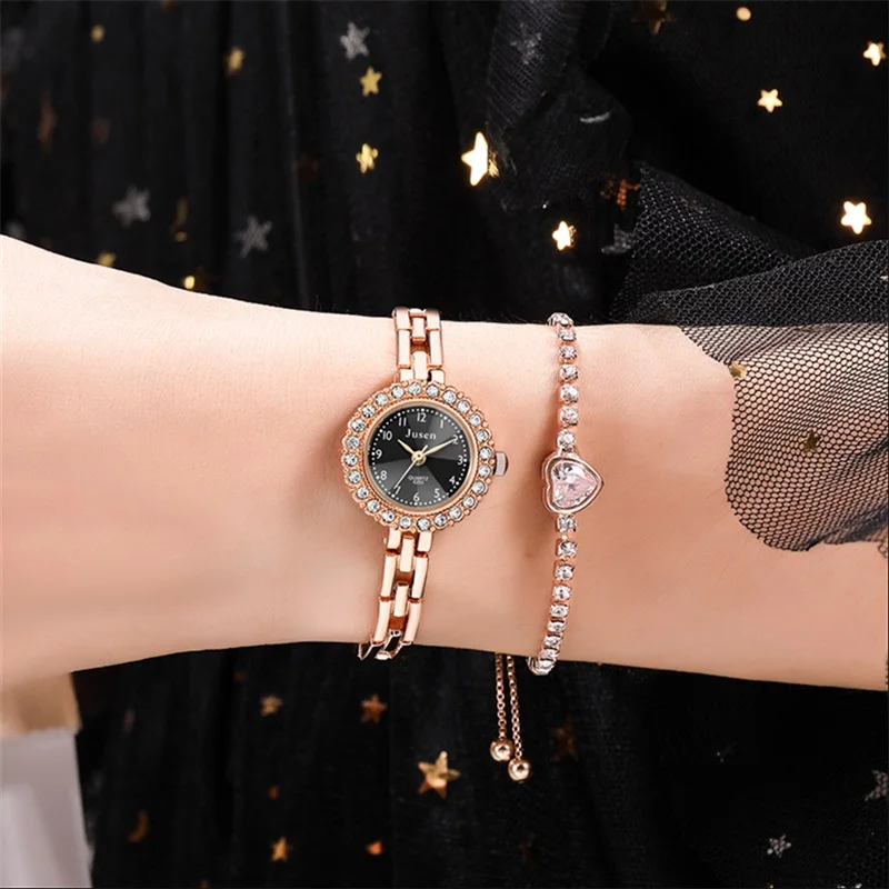 Простые Серебряные женские модные часы розовое золото роскошные наручные с