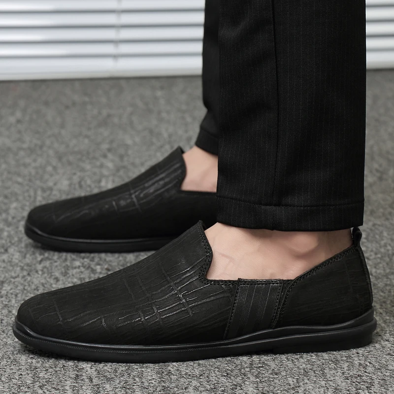 Туфли-оксфорды мужские из натуральной кожи роскошные лоферы без застежки