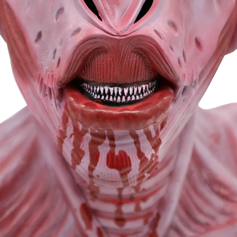 Маска к Хэллоуину 2019 Реалистичного ужас Alien красная латекс Мозг Хэллоуин костюм