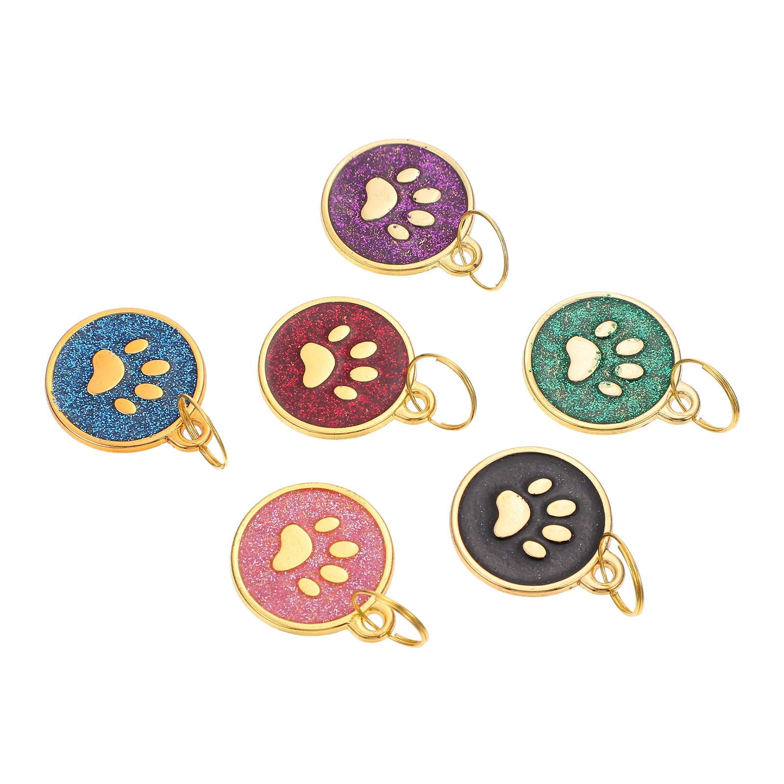 

6 Pcs Pet ID Tag Zinc Alloy Dog Tags Pet Name Tags Personalized Id Tags