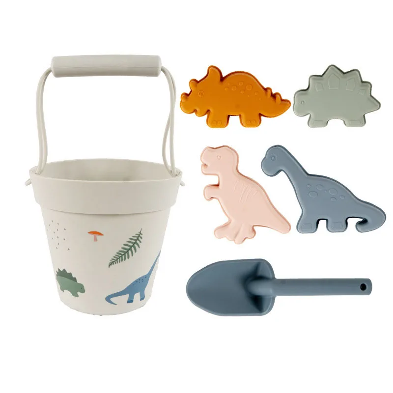 Juguetes de verano con lindos modelos de animales para ni&ntilde;os, juego de herramientas de molde de arena de Duna de goma, juguetes de ba&ntilde;o para beb&eacute;s, juguetes para nadar-2