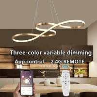 led modern kitchen pendant chandelier aluminum bar type dimmable pendant lamp 110v220v musical note dining hanging light fixture