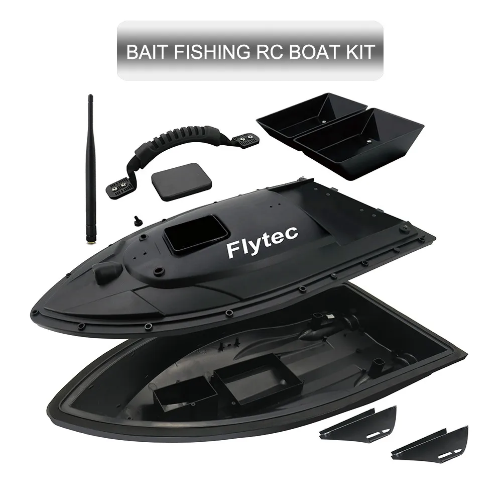 Flytec 2011-5 500 м Пульт дистанционного управления рыболокатор RC лодка для доставки прикорма и оснастки комплект в сборе - Цвет: 2011-5 KIT Black