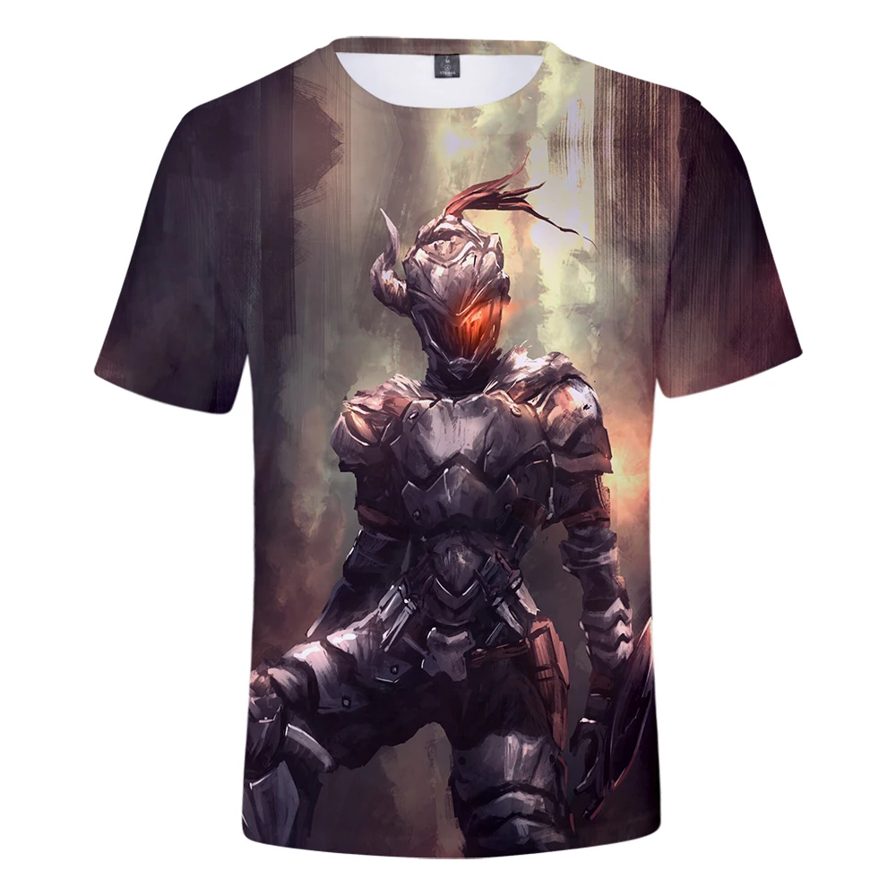 TJ Gar Мужская футболка 2019 3D Goblin Slayer Мужская/Женская летняя Harajuku толстовки горячие