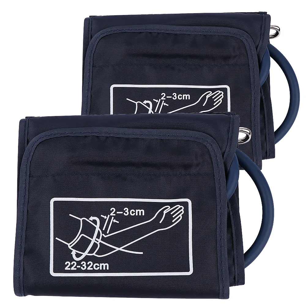 

2pcs Arm Cuff for Blood Pressure Monitor Sphygmomanometer Pulse Heart Beat Rate Meter 22-32cm Cuff Length 22-48CM Health Care