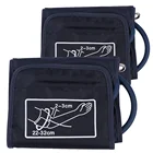 2 шт., манжета на руку для измерения артериального давления, Сфигмоманометр, измеритель пульса, длина браслета 22-32 см, длина браслета 22-48 см, забота о здоровье