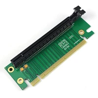 pohiks 1pc pci e 16x 90 degree adapter riser card durable pci express graphics adapters cards for 2u computer chassis