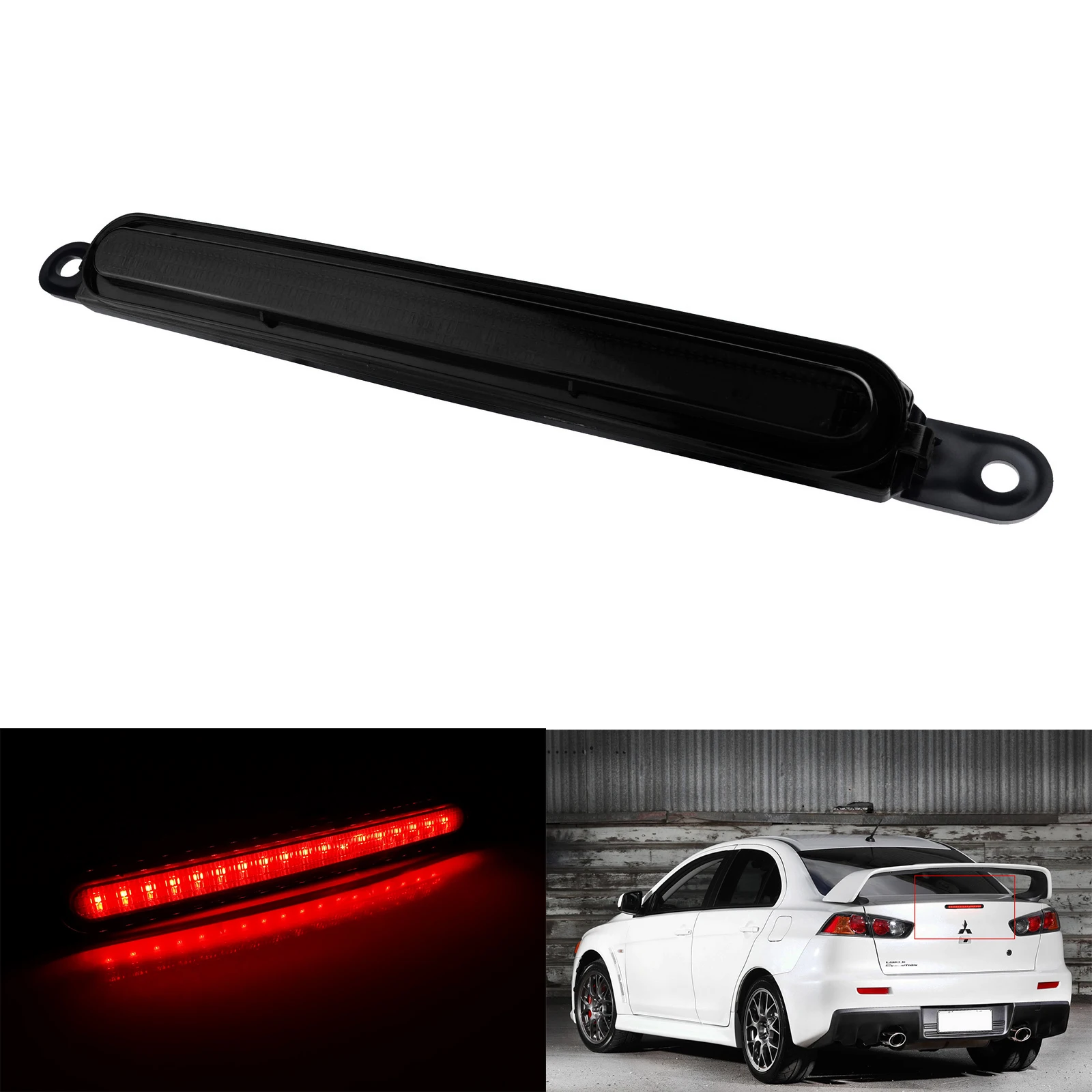 

Red LED Rear High Level Boot Brake Stop Light For Mitsubishi Lancer EVO X 08-16