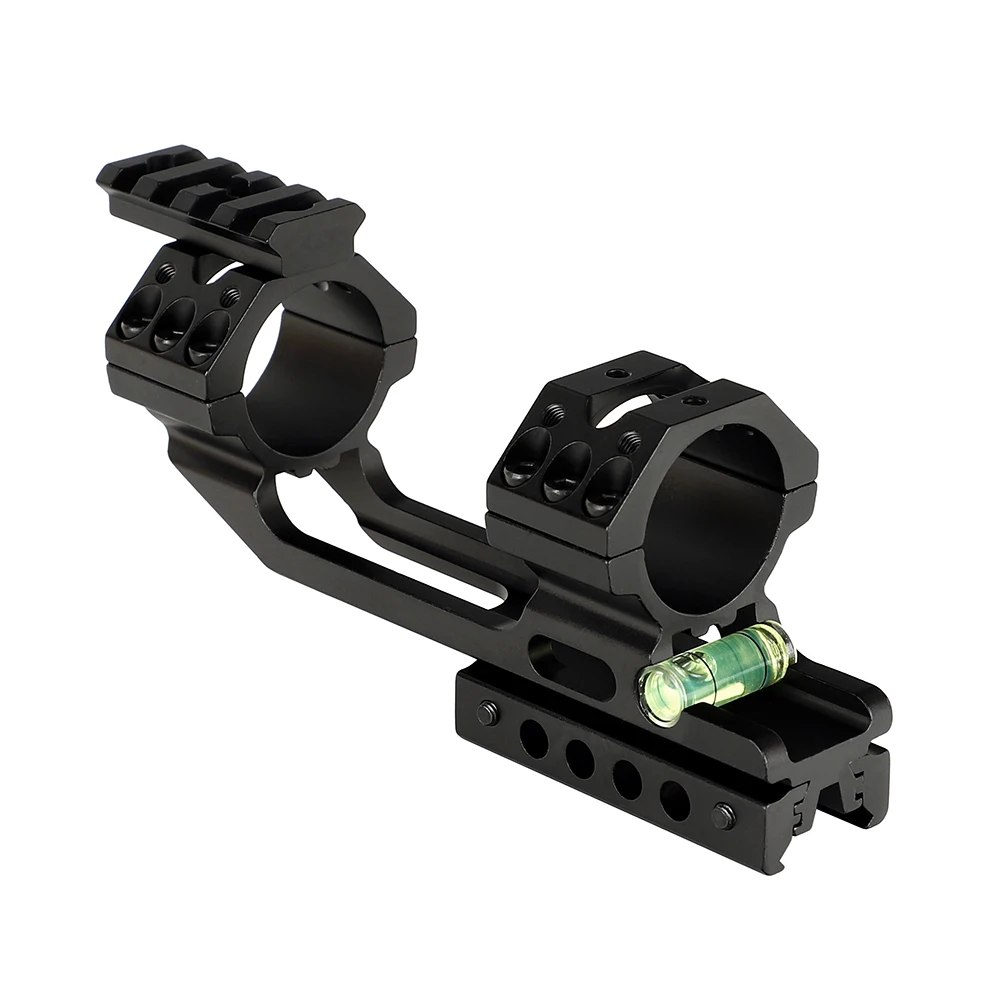 

Hunting Scope Mount 25.4mm 30mm Rings Offset Bi-direction Picatinny Dovetail Base with Free Float Rail and Bubble Level