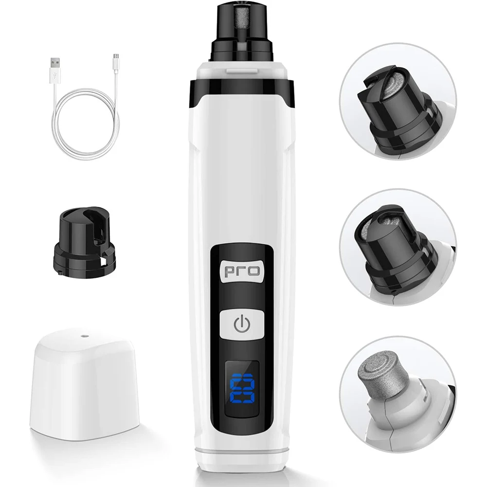 

Pet Nail Grinder Rechargeable Electric Pet Nail Trimmer Low Noise and Quiet Painless Paw Smoothing Trimming Tool C44