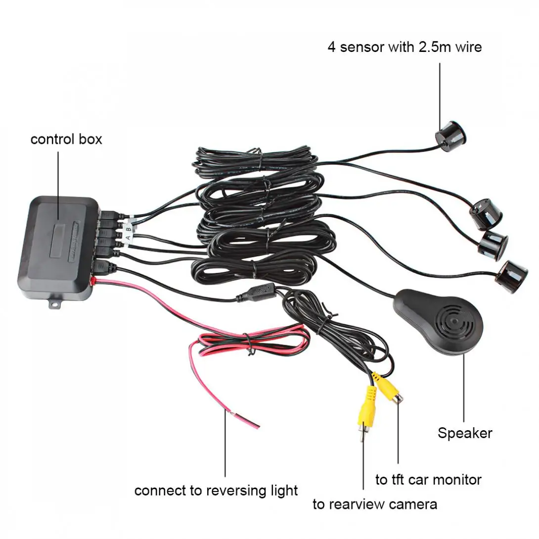 Двухъядерный процессор автомобильный Видео парковочный датчик Радар система