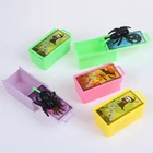Prank Spider Bite Toy Funny Surprise Animals Prank  Bite in Wooden Box Practical Joke Prank Toy Gift Scare Box Prank Toy