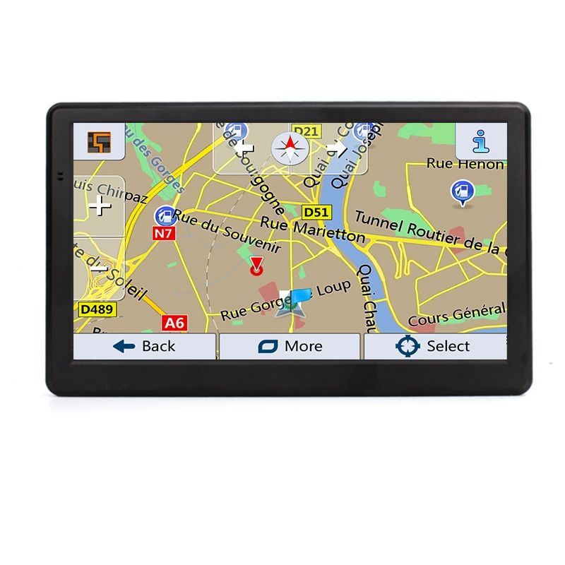 Портативный навигатор 7-дюймовый HD GPS 2021 карт для Европы России грузовика