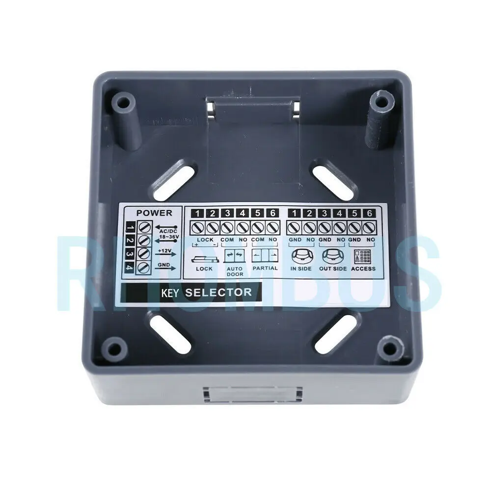 

Stainless Steel Panel 5-Range LCD Key Selector Switch For Access Auto-Door