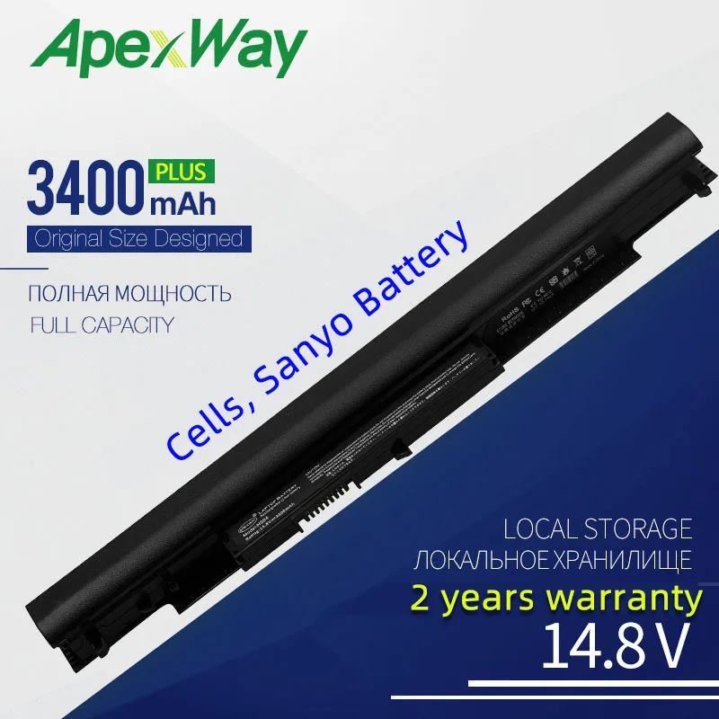Новинка батарея для ноутбука Sanyo Cells HS04 3400 мАч внешняя деталь HS03 HP Pavilion 14-ac0XX 240 245 250