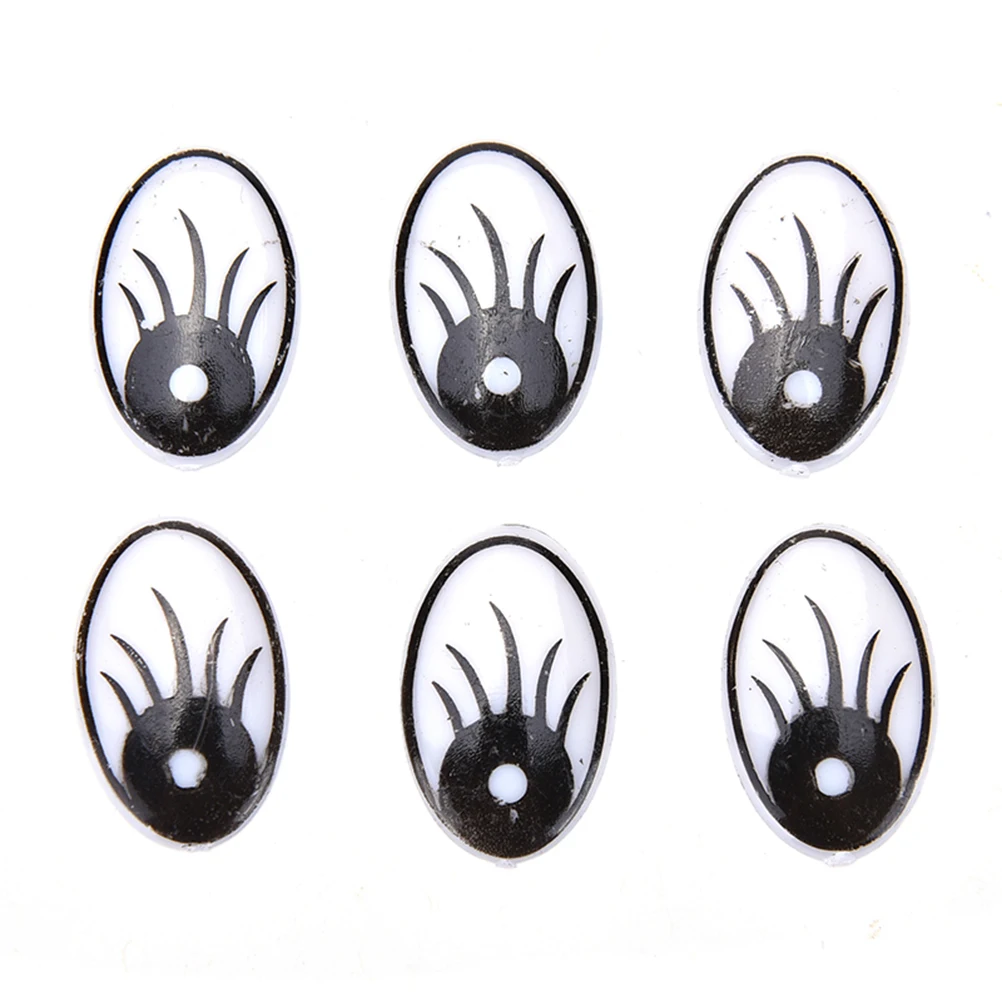 

100 шт., Детские Мультяшные глаза для творчества, куклы-Мишки, поставка кукол-животных, игрушки, подарки, оптовая продажа, пластик