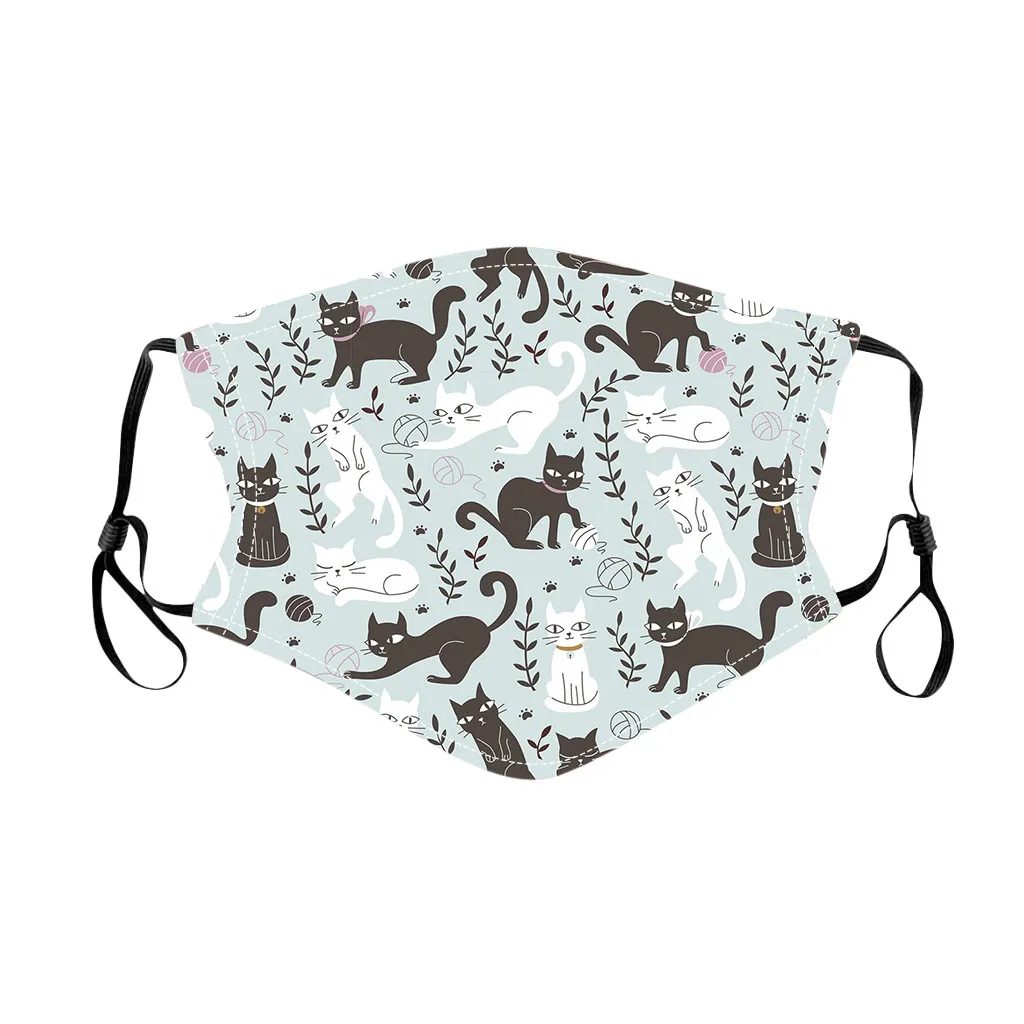 Детская маска для лица с мультипликационным принтом Моющиеся Многоразовые