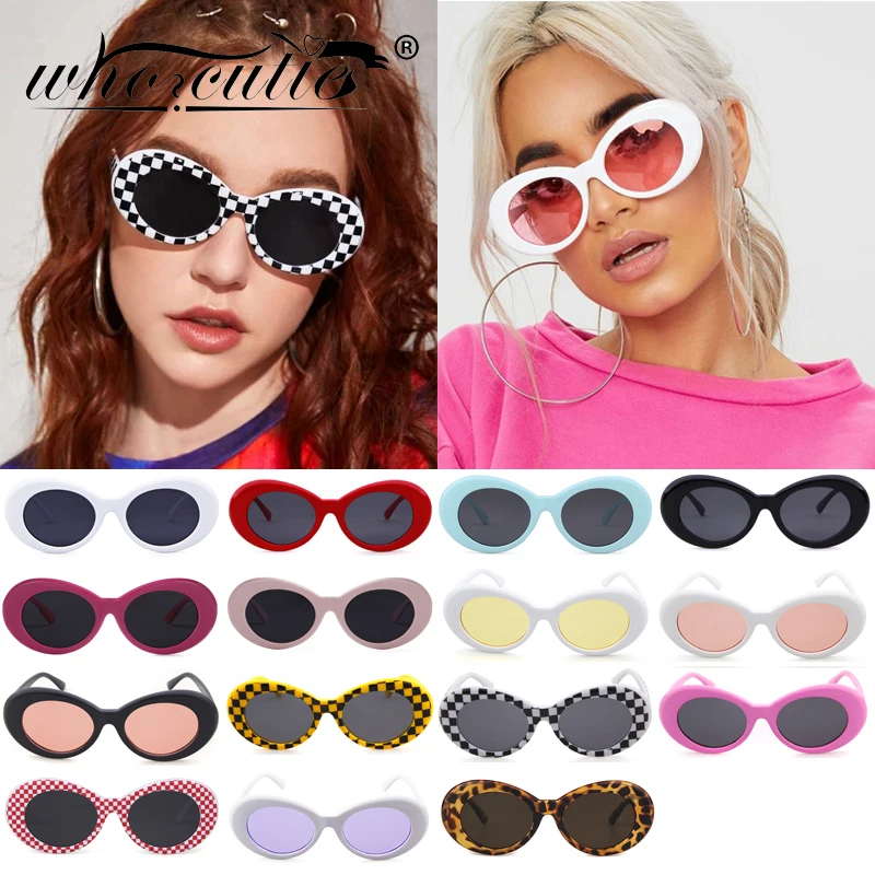 

Vintage Oval 15 Color Wholesale Sunglasses Women Brand Designer Oversized Fashion Sun Glasses Shades for Vendors Customized Logo