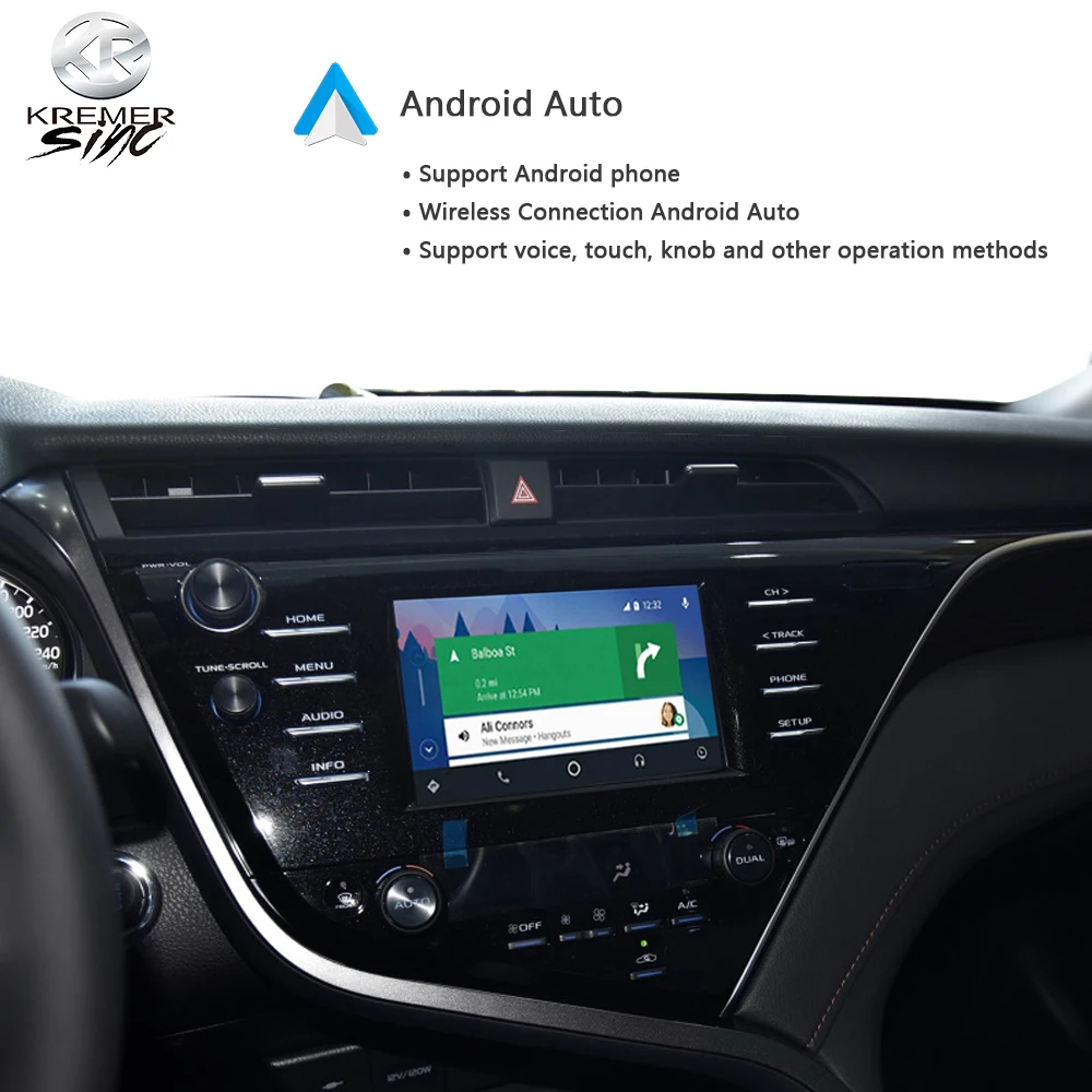 Беспроводная Модифицированная коробка CarPlay Android для Toyota iSmart авто Camry 2018