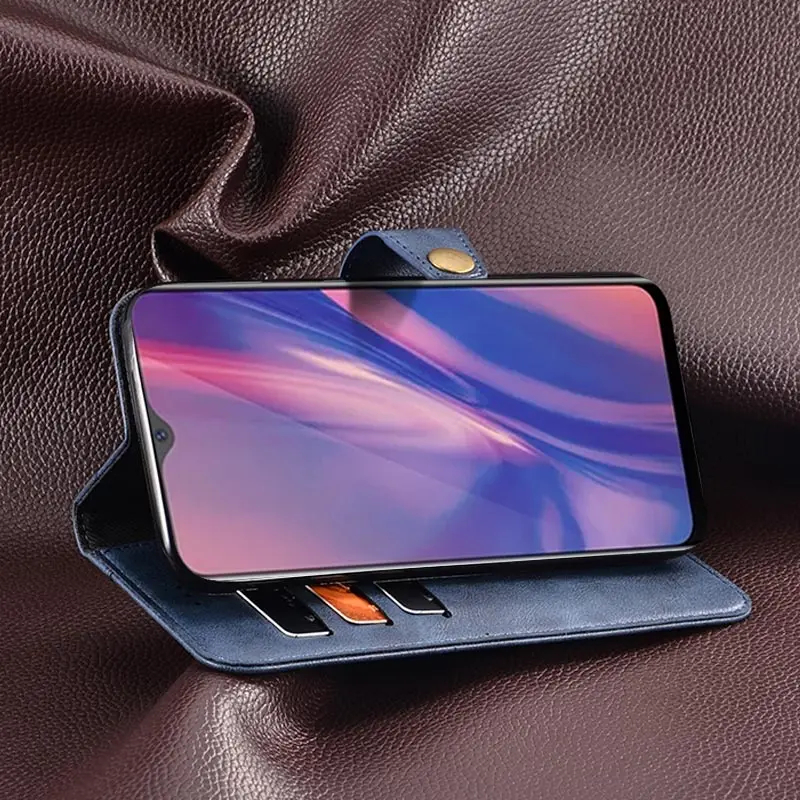 Чехол-Кошелек Vivo Y11 2019 чехол противоударный кожаный винтажный Чехол-книжка для