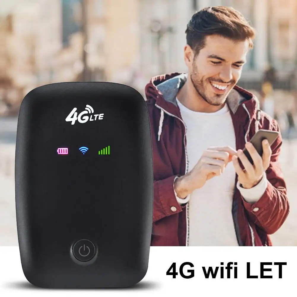 

Автомобильный беспроводной маршрутизатор 4G, портативный многопользовательский усилитель сигнала подключения с 3 светодиодный ными лампам...