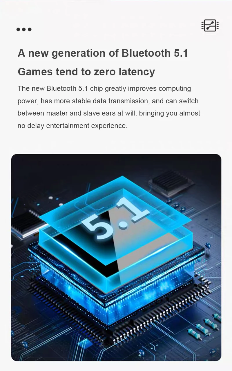 

TWS Bluetooth Headset 5.1 HIFI High-quality Dual-microphone Noise-cancelling Headset Low Latency Gaming Earbuds Headset With Mic