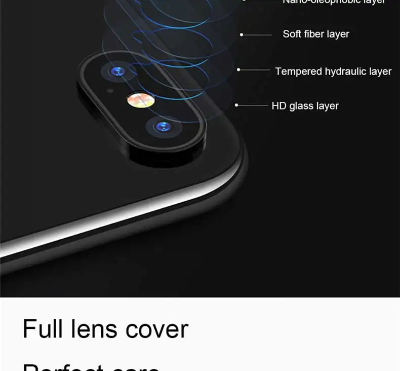 99D Защитное стекло для задней линзы на iPhone X XS Max XR Xs 7 8 6 6S Plus 7 8 X защитная пленка для экрана камеры из закаленного стекла