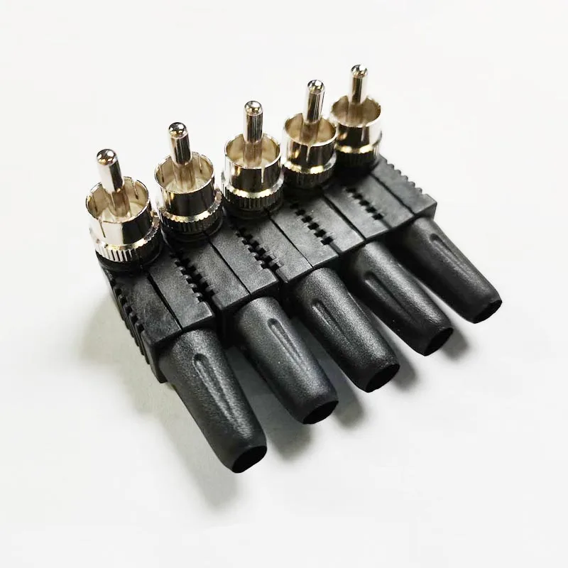 NCHTEK RCA штекер под прямым углом Без припоя Кабель-адаптер для CCTV