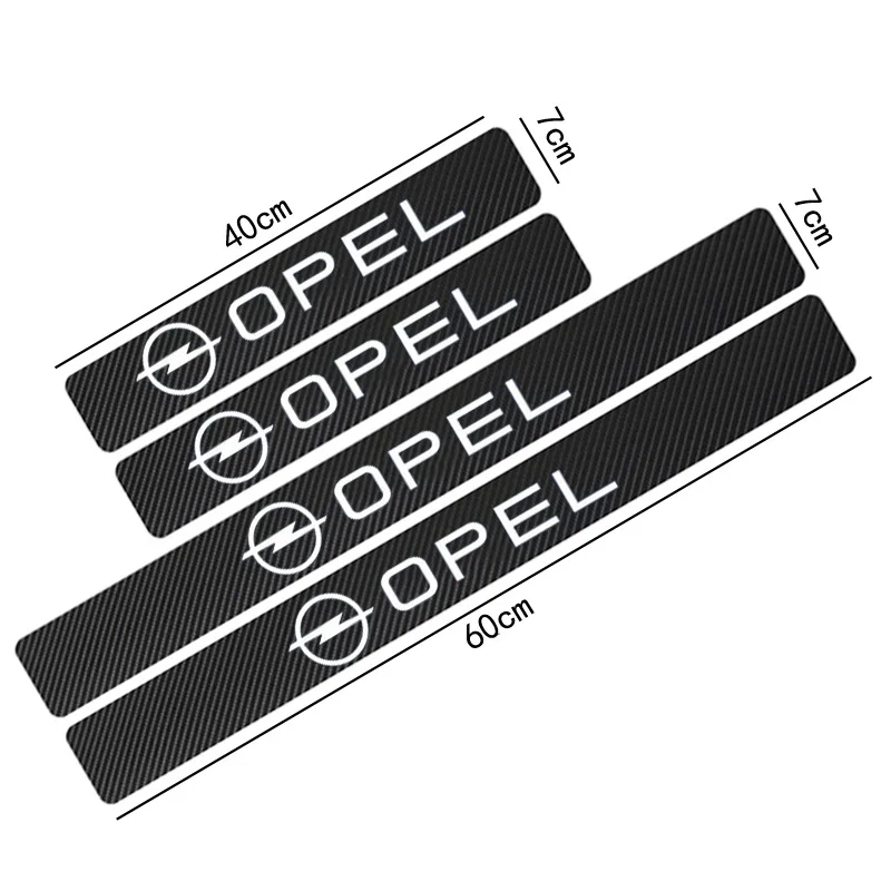 Автомобильный Стайлинг наклейка на порог двери защитный комплект для Opel Zafira Insignia