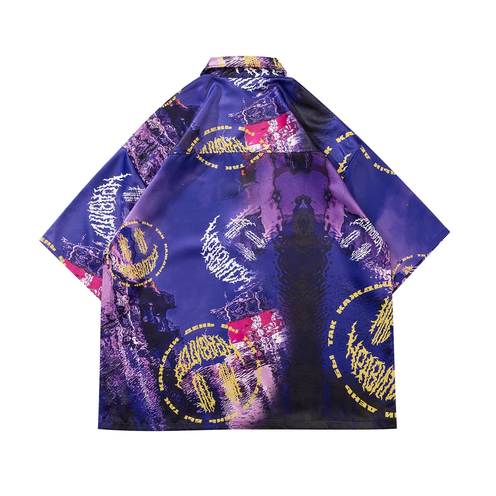 Голубая готическая одежда летние топы плюс размера блузка уличная больших