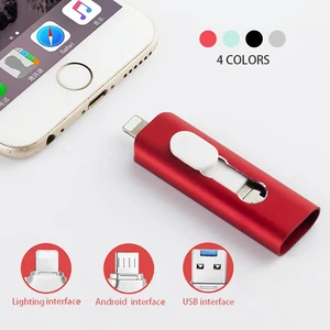 usb флешка iPhone OTG USB флешки usb 3 0 iPAD Android Lightning Смартфон usb палка 8 ГБ 16 ГБ 32 ГБ  128 ГБ флешка юсб флешка флешка 64 гб