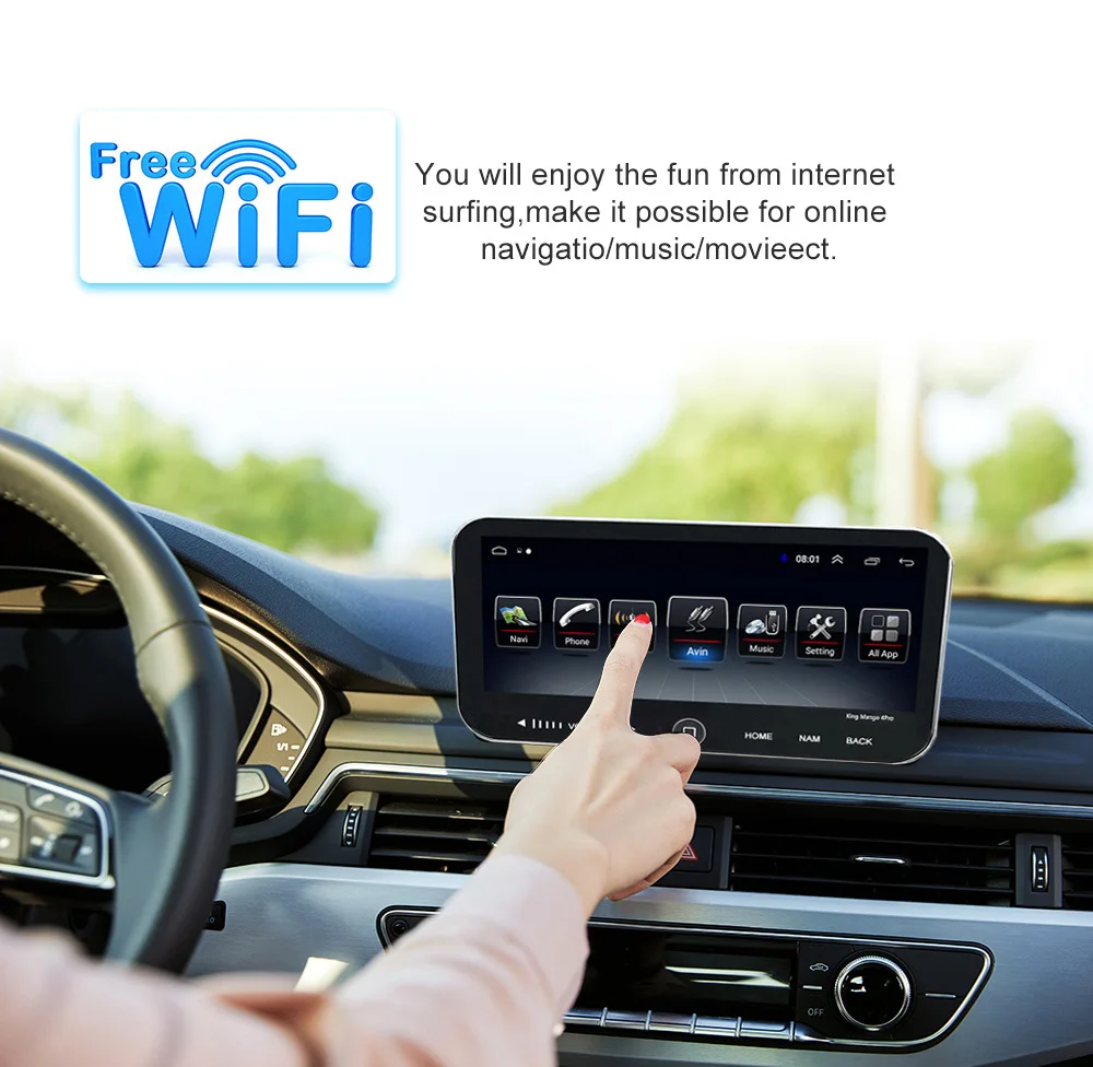 Автомагнитола с восьмиядерным процессором Android 4 Гб ОЗУ 64 ПЗУ 10 25 дюймов DSP для Toyota