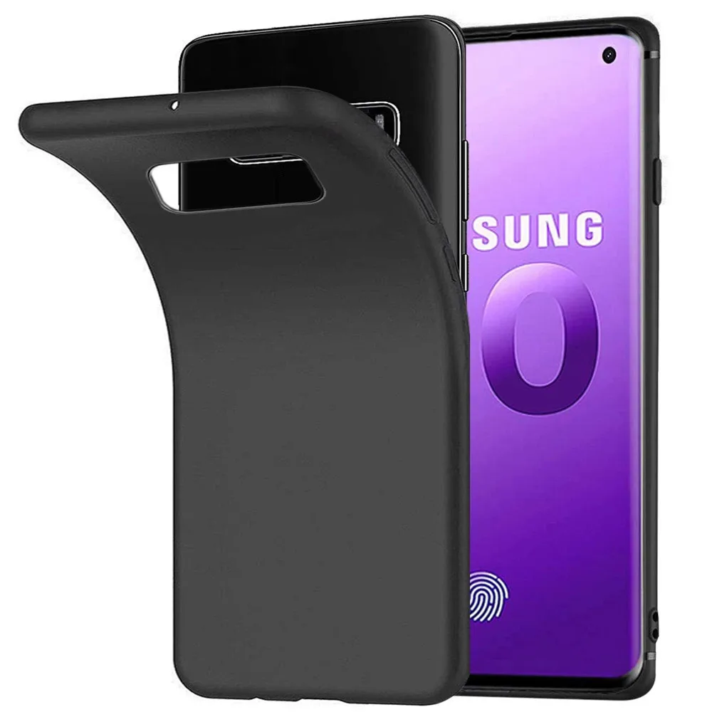 Милая задняя крышка для samsung Galaxy S7 Edge S8 S9 S10 S11 Plus Lite S11E S10E Note 10 Pro, черные силиконовые чехлы для телефонов