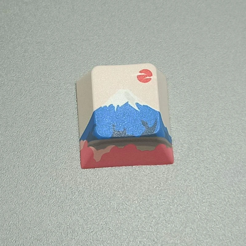 

1 шт. DIY PBT красящая подставка скульптура Mount Fuji Key cap R4 высота вишневого профиля Стандартная Крышка для механической клавиатуры