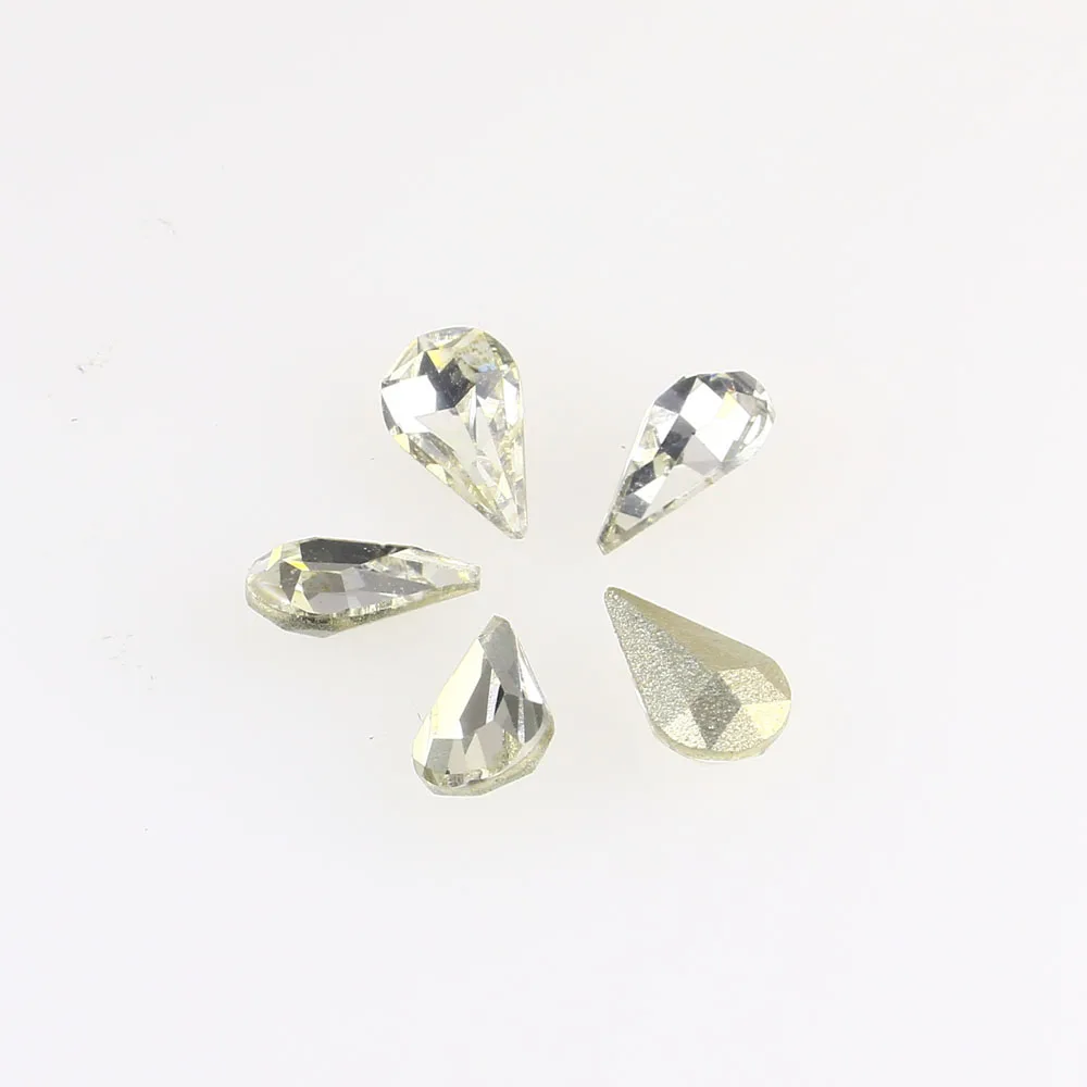 Кристаллические стеклянные каплевидные Стразы K9 блестящие стразы для ногтевого